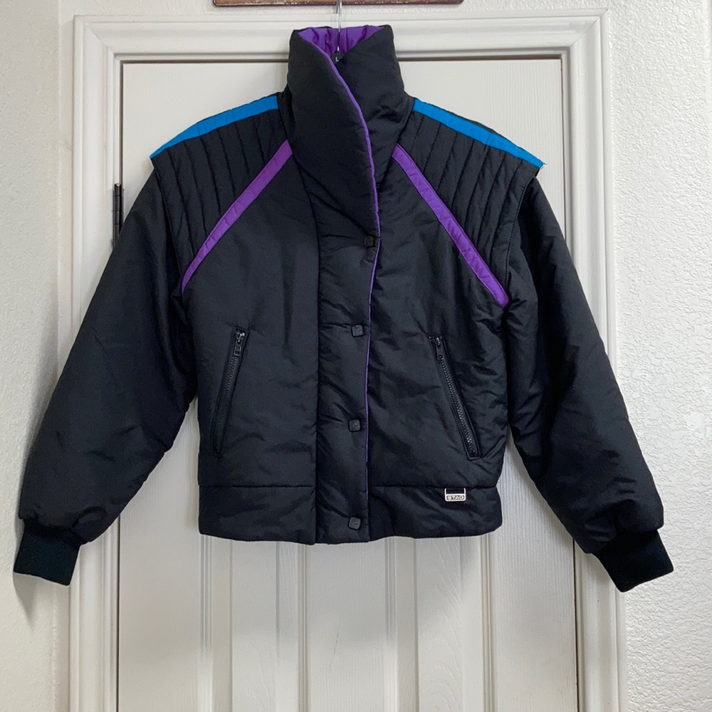 White Stag Black Ski Jacket - Retro Women's